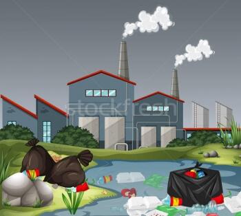 7747533_stock-vector-scene-with-factory-and-water-pollution