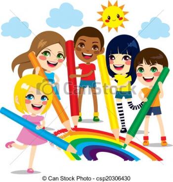 children-drawing-rainbow-eps-vectors_csp20306430