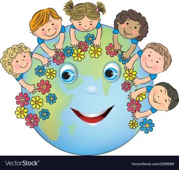 children-hugging-planet-earth-vector-2190989