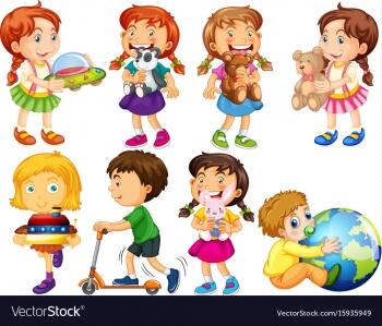 little-boy-and-girl-playing-with-toys-vector-15935949