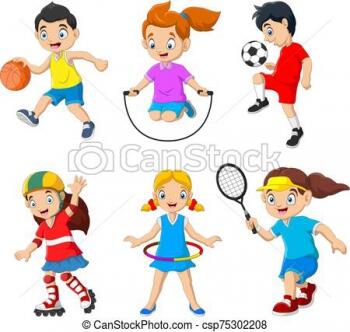 kids-engaged-in-different-hobbies-vector-clipart_csp75302208
