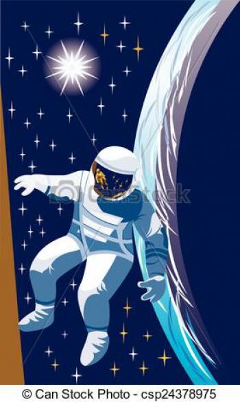 astronauta-kosmos-obraz_csp24378975